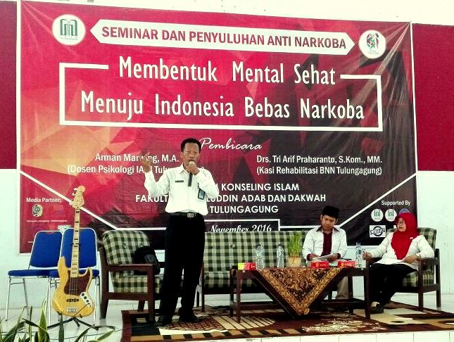 Jurusan BKI dan BNN Tulungagung Selenggarakan Seminar dan Penyuluhan Anti Narkoba