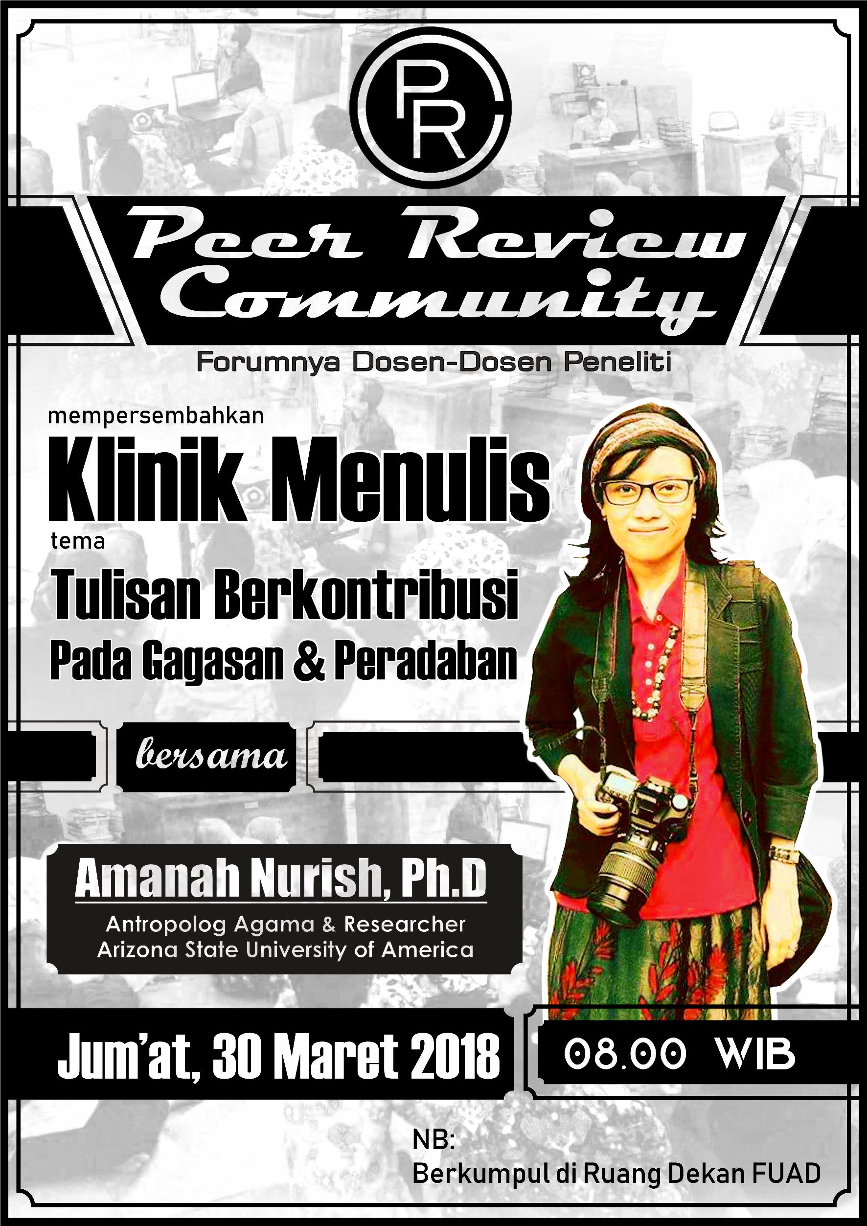 Catatan Klinik Menulis Peer Review Community (PRC)