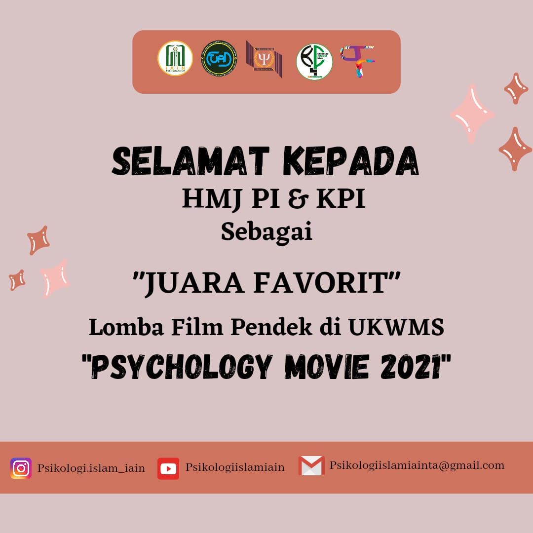 Kolaborasi Berbuah Prestasi: Mahasiswa Psikologi Islam dan Komunikasi Penyiaran Islam Juara Favorit Lomba Psy-Movie