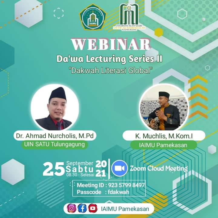 WEBINAR NASIONAL: DAKWAH LITERASI MENUJU WAWASAN KEILMUAN GLOBAL