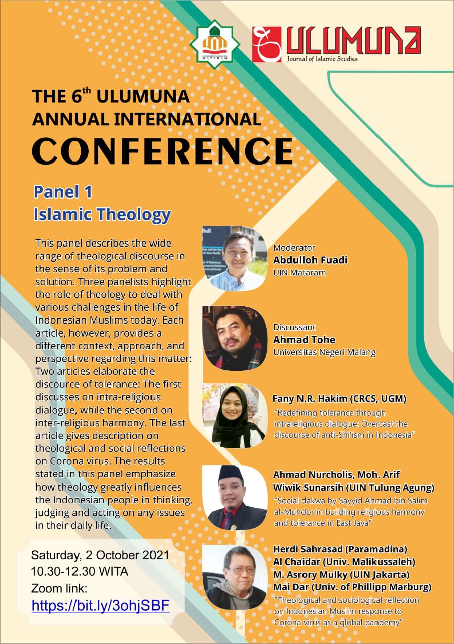 THE ULUMUNA CONFERENCE: SOCIAL DAKWAH BY SAYID AHMAD BIN SALIM AL MUHDLOR IN BUILDING RELIGIOUS HARMONY AND TOLERANCE AMONG PEOPLE IN TULUNGAGUNG