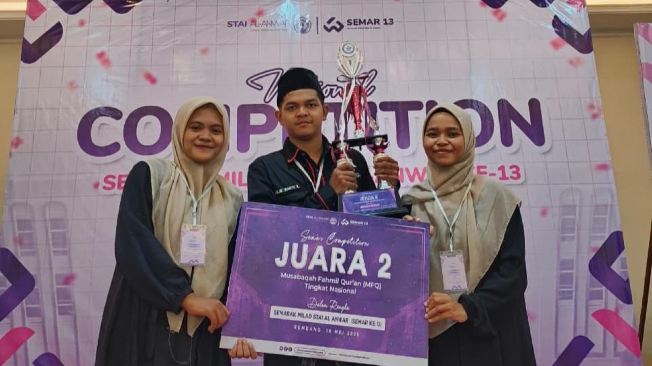 Delegasi IAT Ukir Prestasi Gemilang, Amankan Juara 2 Cabang MFQ di STAI Al Anwar Rembang
